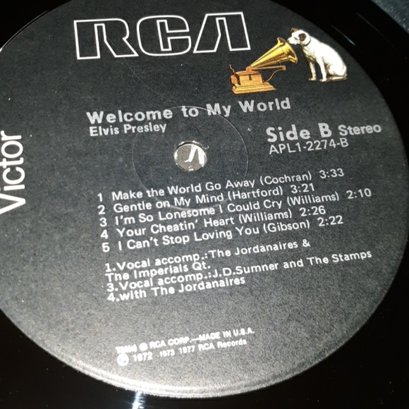 1977 Elvis Vinyl - Picture 9 of 10